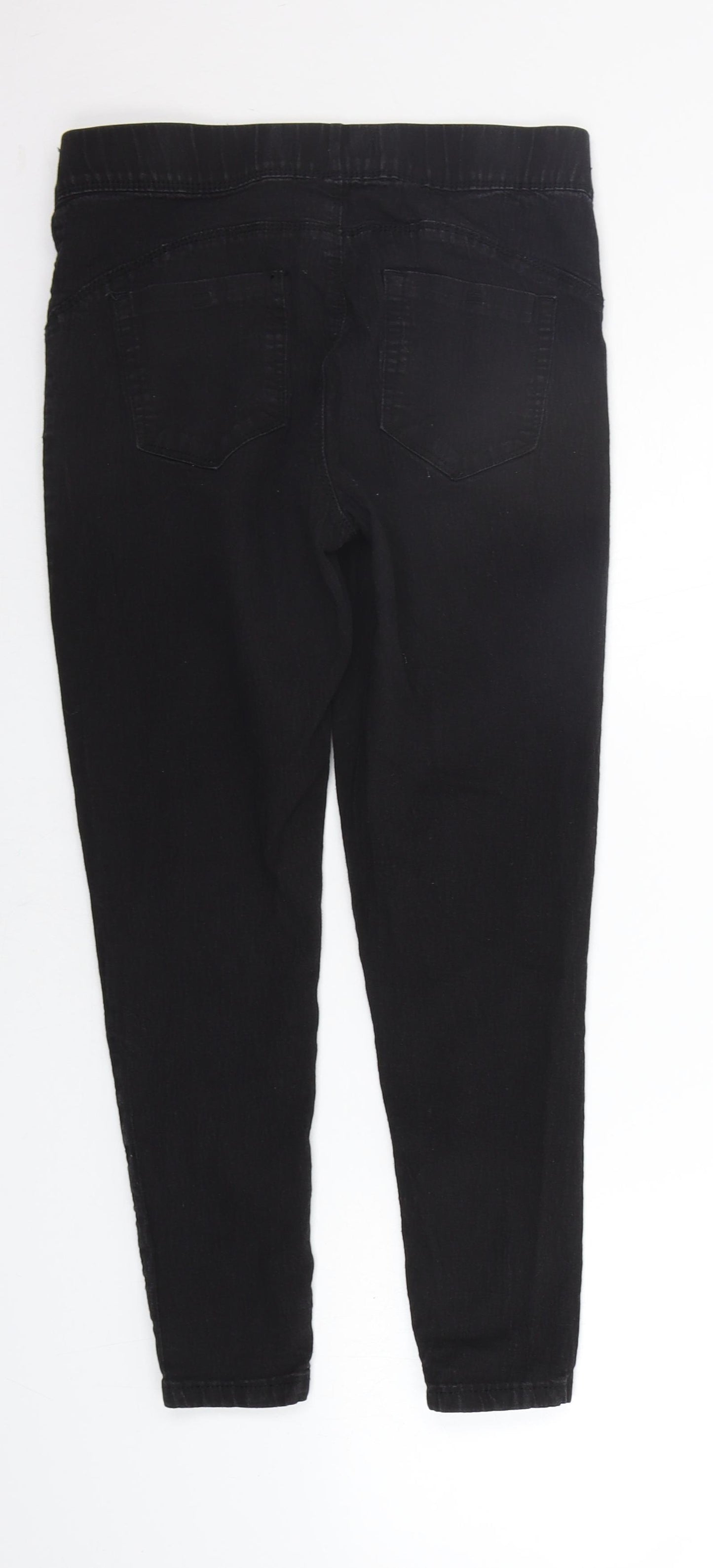 Denim & Co. Womens Black   Jegging Jeans Size 12 L23 in
