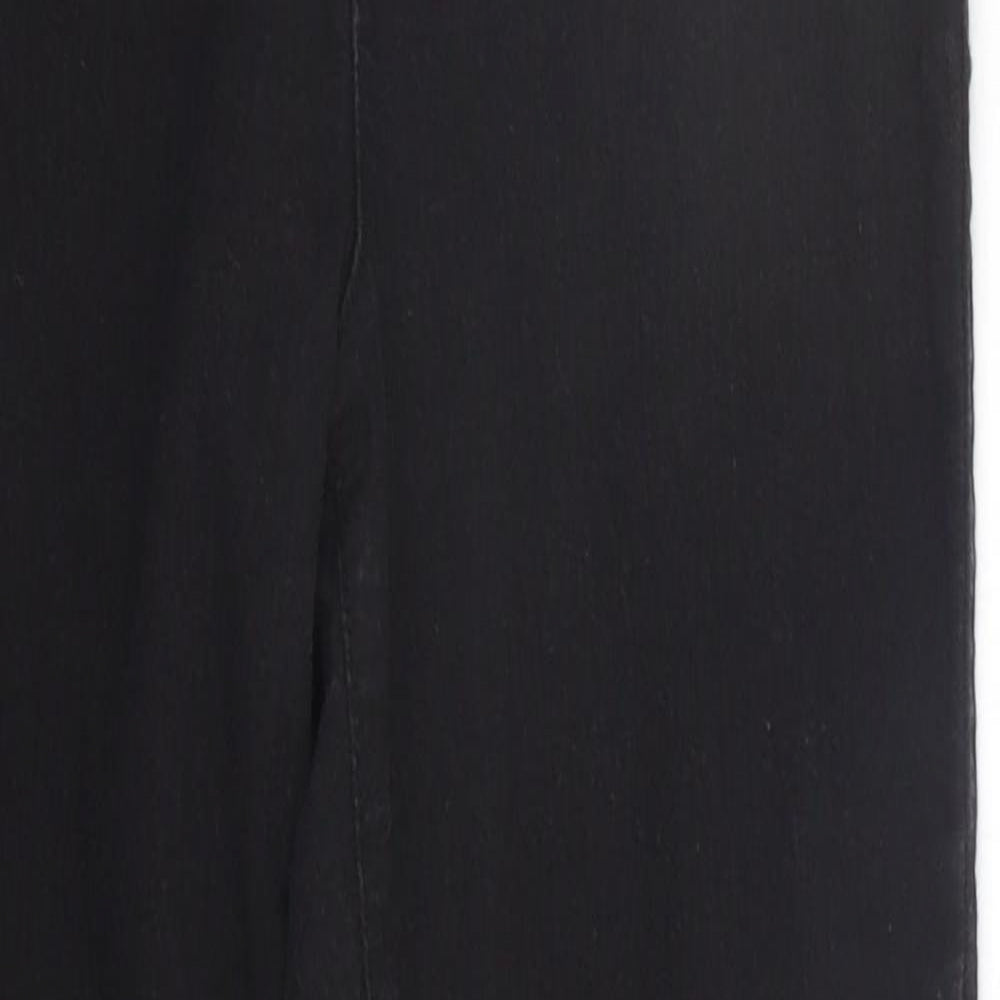 Denim & Co. Womens Black   Jegging Jeans Size 12 L23 in