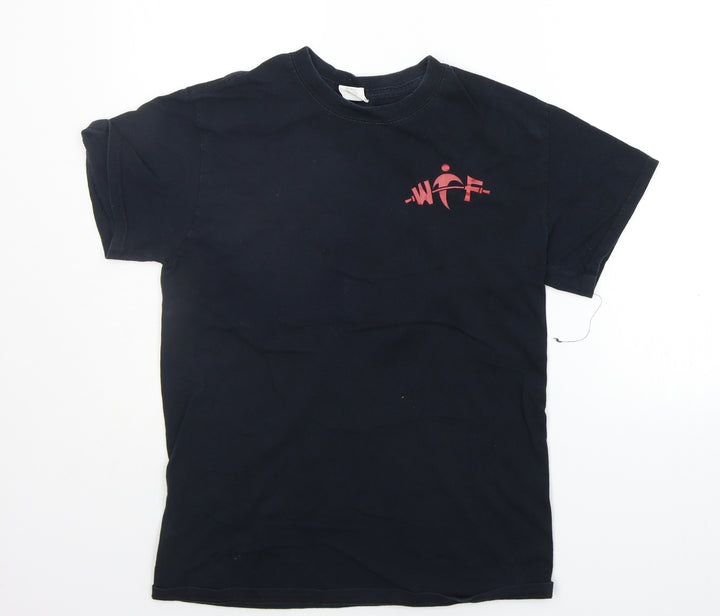 Gildan Boys Blue   Basic T-Shirt Size S