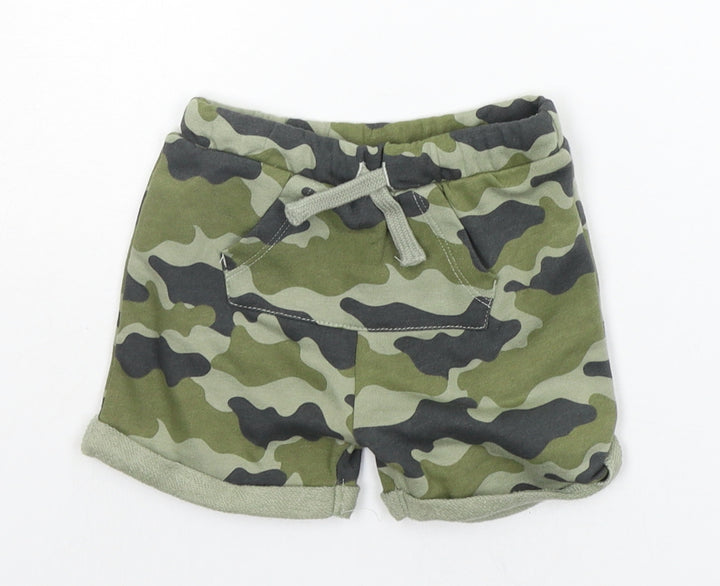 FRED & FLO Baby Green Camouflage  Cropped Trousers Size 6-9 Months
