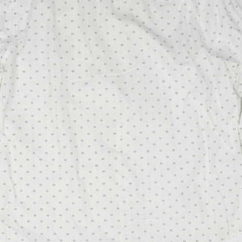 New Look Mens White Geometric   Button-Up Size L