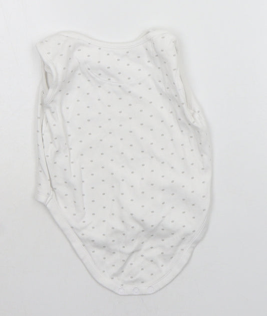 Very Baby White Geometric  Babygrow One-Piece Size 12-18 Months