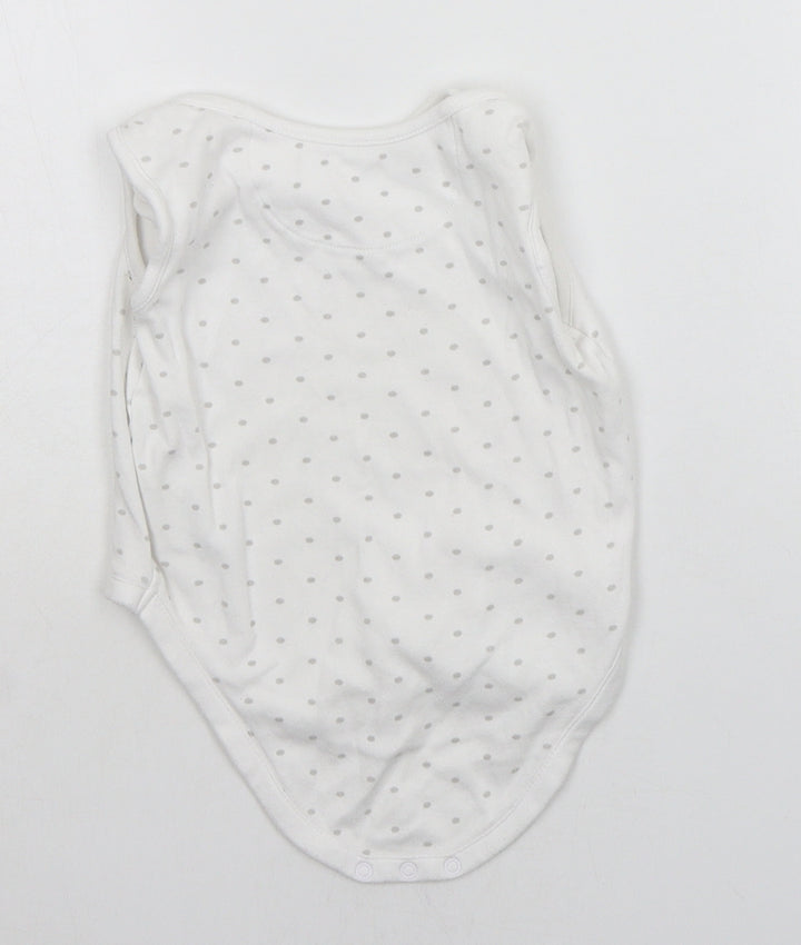 Very Baby White Geometric  Babygrow One-Piece Size 12-18 Months
