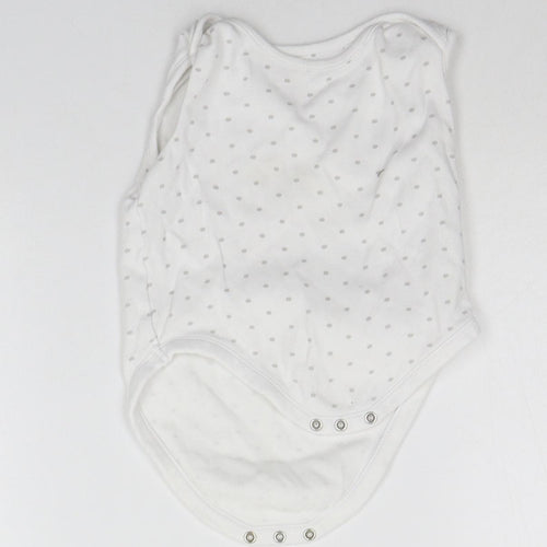 Very Baby White Geometric  Babygrow One-Piece Size 12-18 Months