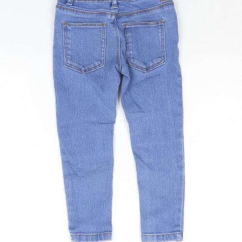 Denim & Co. Girls Blue   Straight Jeans Size 3-4 Years