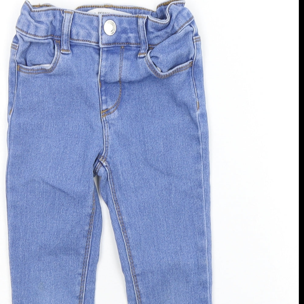 Denim & Co. Girls Blue   Straight Jeans Size 3-4 Years