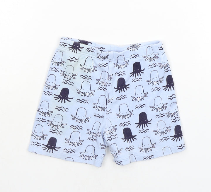 F&F Baby Blue Cropped Trousers Size 9-12 Months - squids