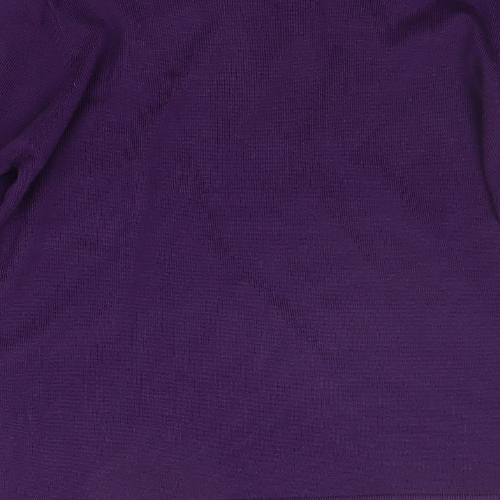 Roman Womens Purple   Pullover Jumper Size M  - jewl detail