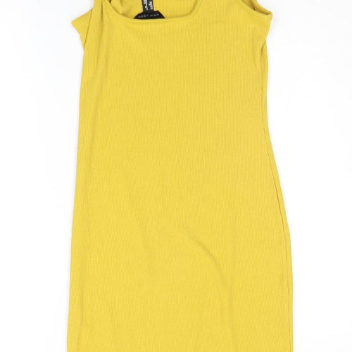 New Look Womens Yellow   A-Line  Size 6