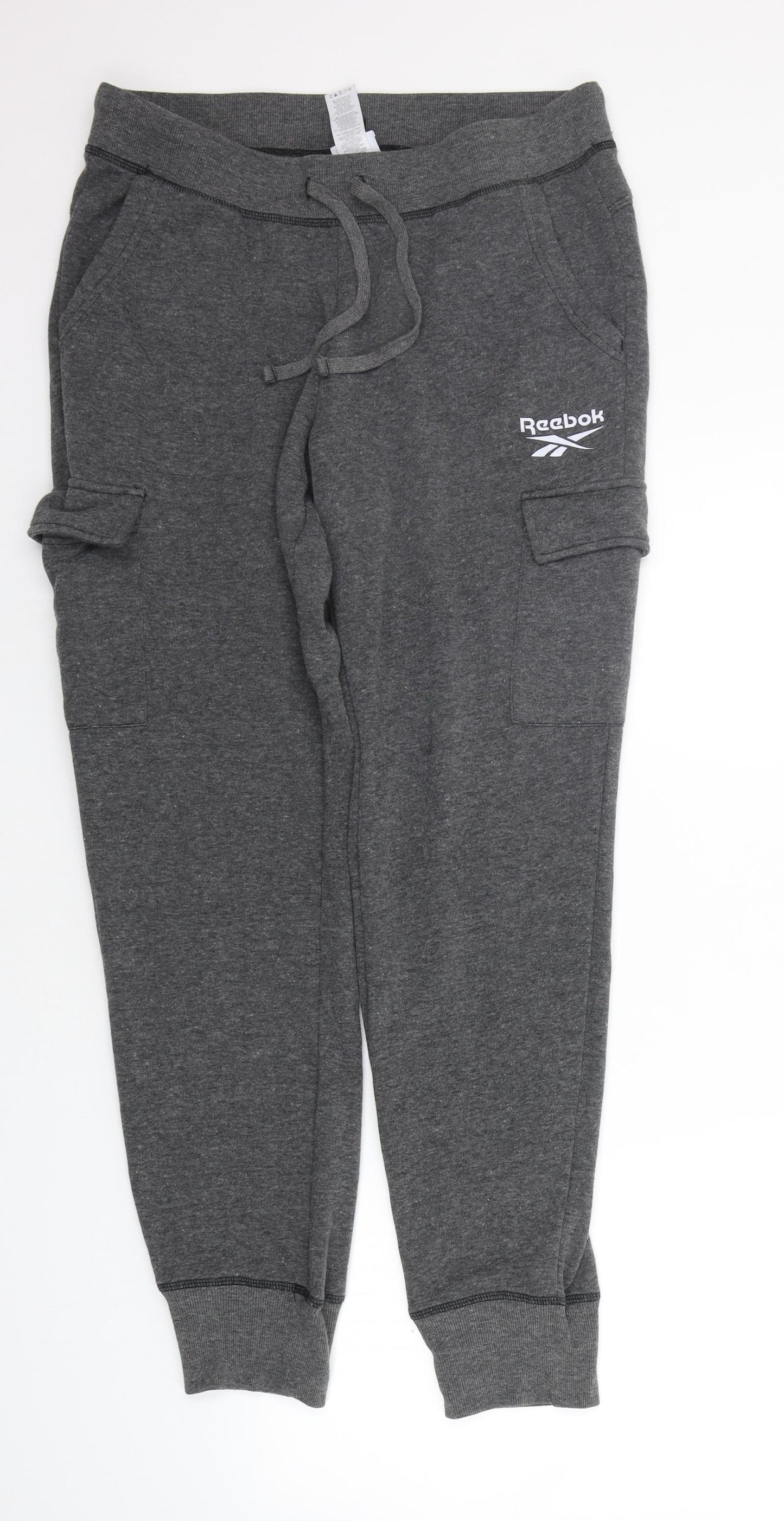 Reebok Womens Grey   Jogger Trousers Size M L28 in