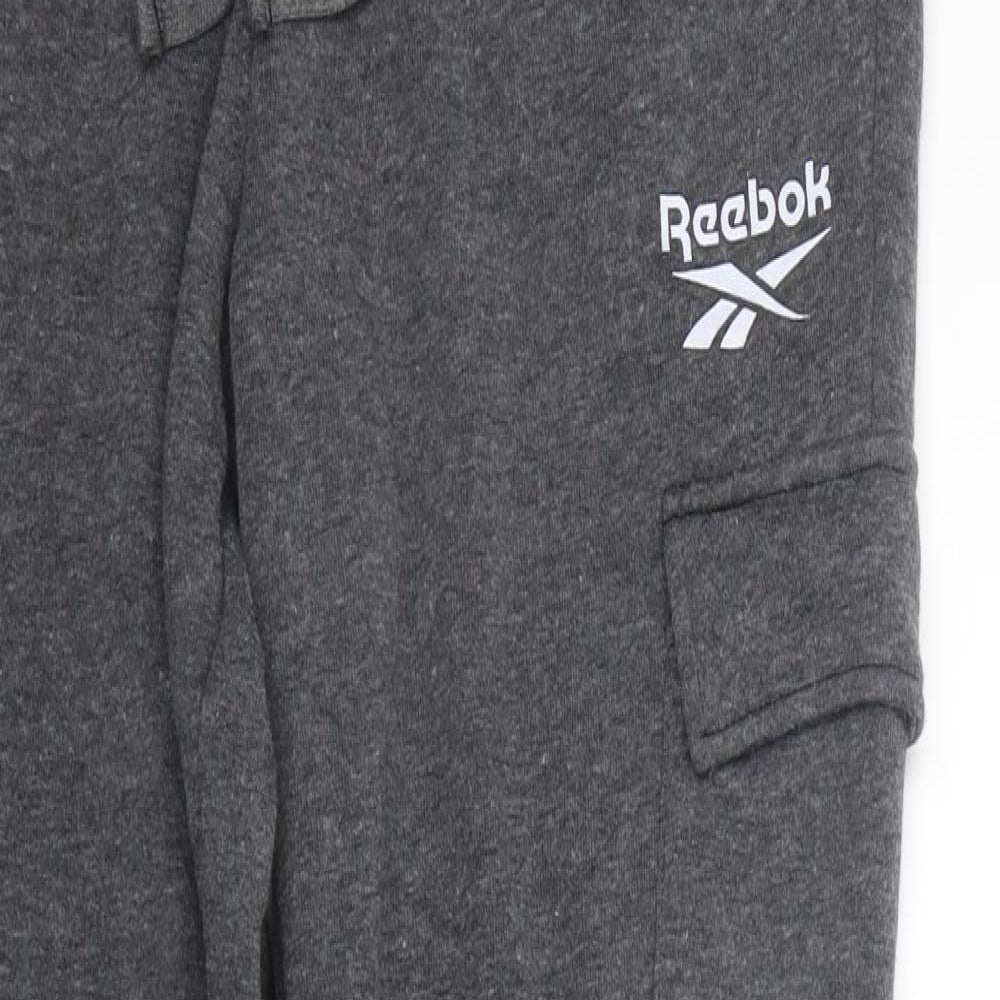 Reebok Womens Grey   Jogger Trousers Size M L28 in