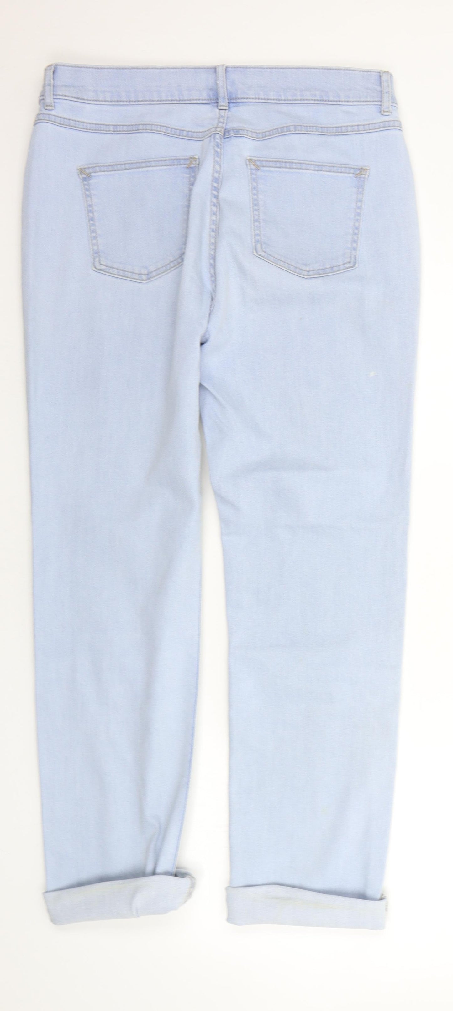 Marks and Spencer Womens Blue   Straight Jeans Size 12 L26 in