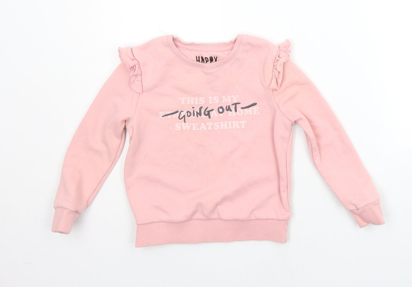 F&F Boys Pink   Pullover Jumper Size 4-5 Years  - going out