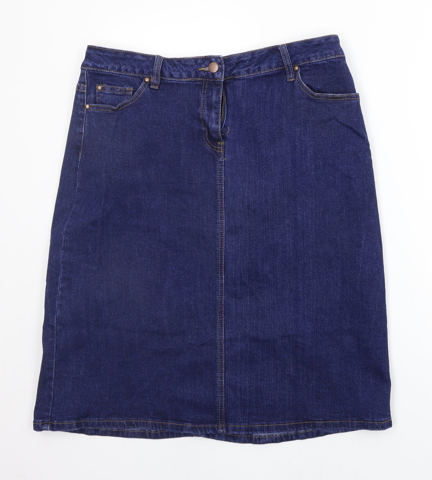 Roman Womens Blue   A-Line Skirt Size 14