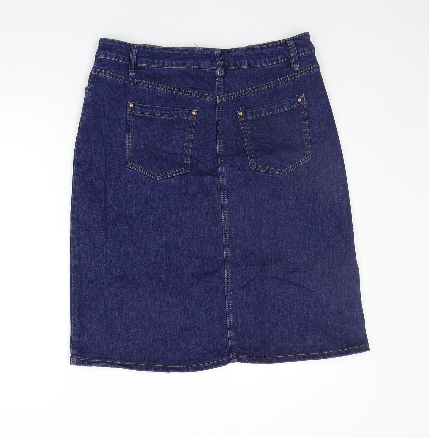 Roman Womens Blue   A-Line Skirt Size 14
