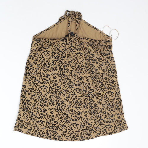 NEXT Womens Beige Animal Print  Basic Tank Size 12