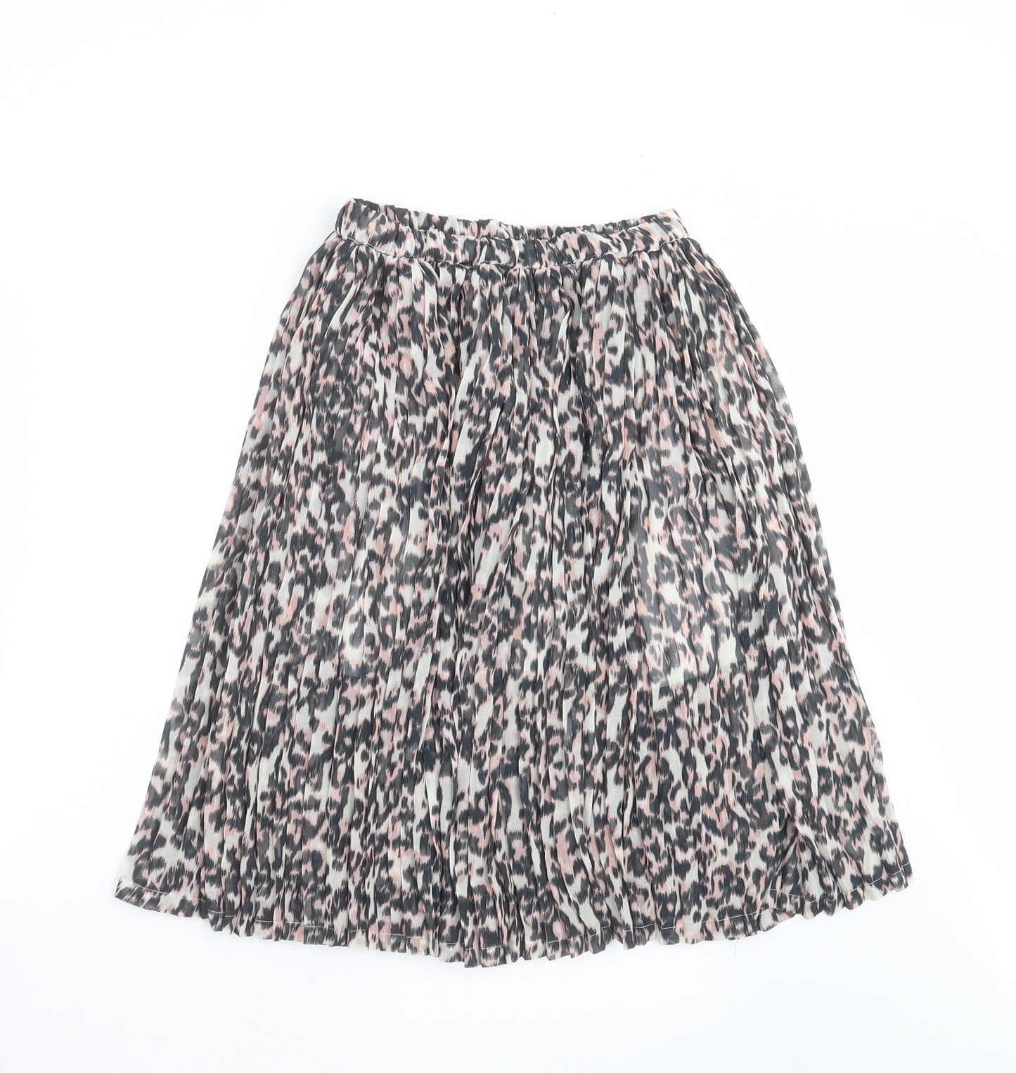 NEXT Girls Black Animal Print  A-Line Skirt Size 8 Years