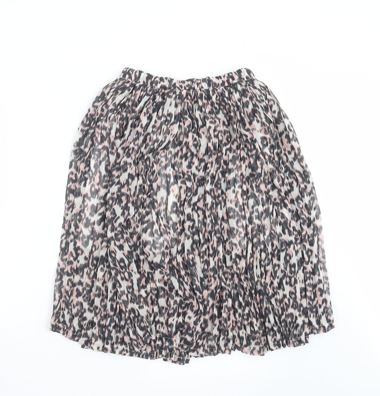 NEXT Girls Black Animal Print  A-Line Skirt Size 8 Years