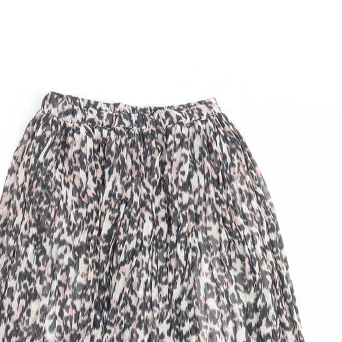 NEXT Girls Black Animal Print  A-Line Skirt Size 8 Years