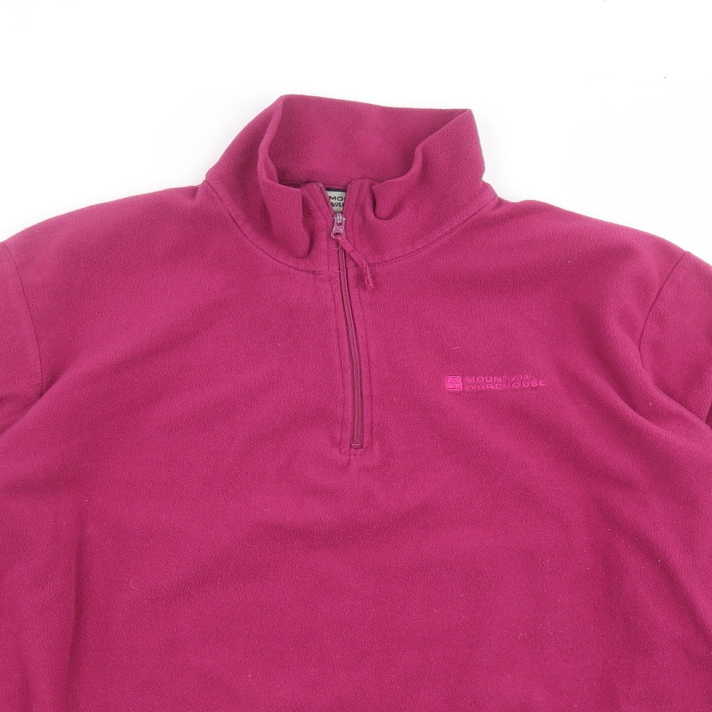 Mountain Warehouse Womens Purple  Fleece Pullover Jumper Size 18