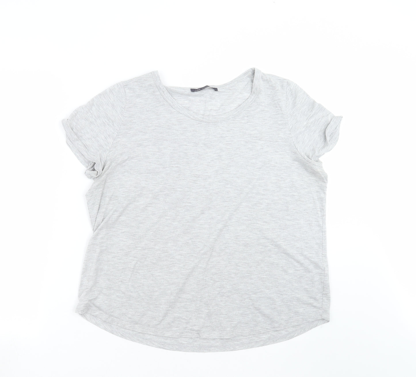 Marks and Spencer Womens Grey   Basic T-Shirt Size 18