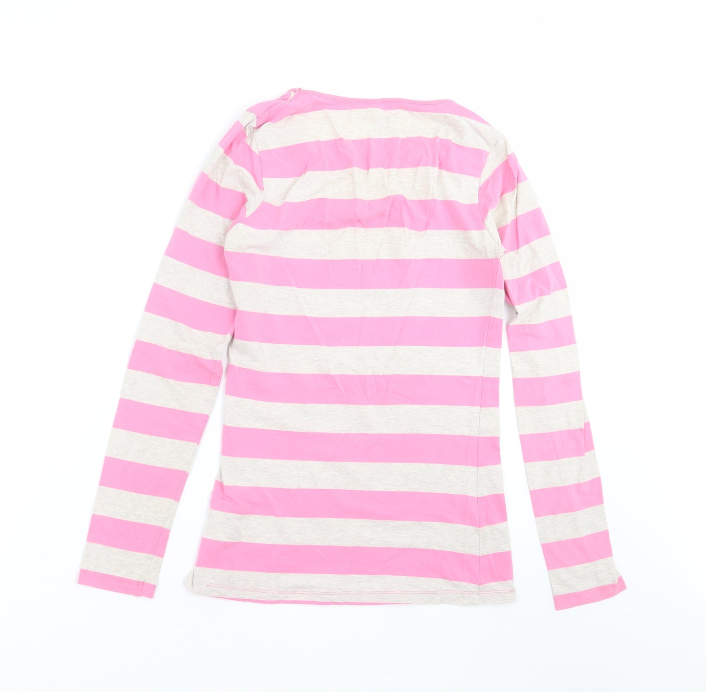 H&M Girls Pink Striped  Basic T-Shirt Size 12-13 Years