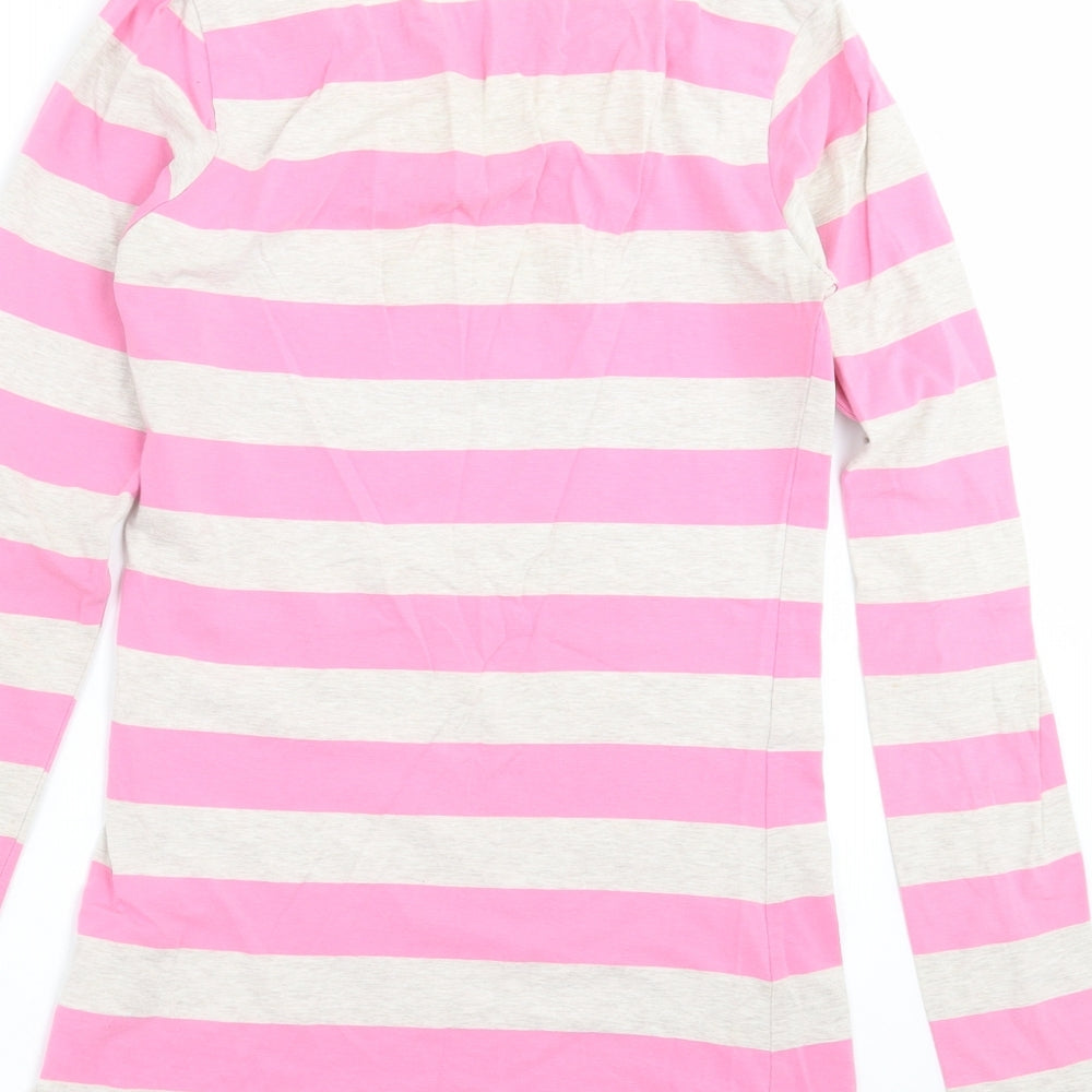 H&M Girls Pink Striped  Basic T-Shirt Size 12-13 Years