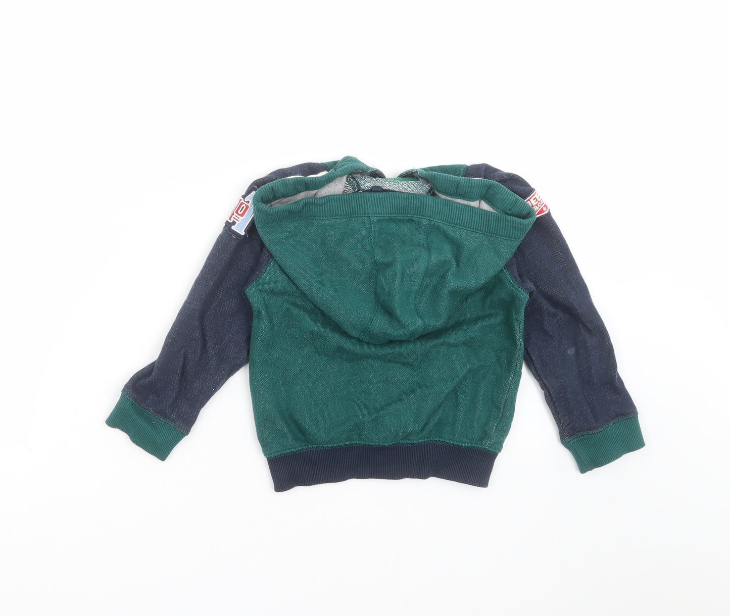 TU Boys Green   Full Zip Hoodie Size 2-3 Years