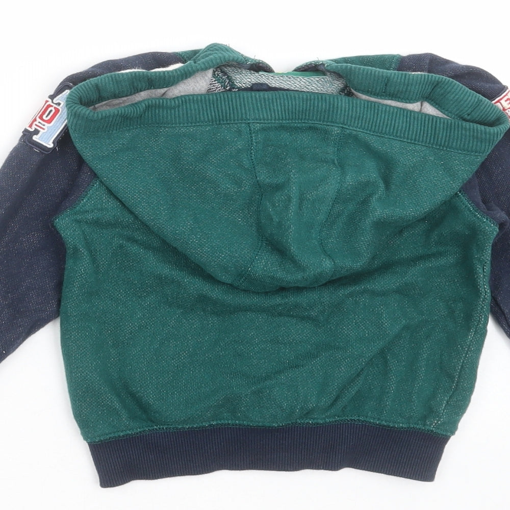 TU Boys Green   Full Zip Hoodie Size 2-3 Years