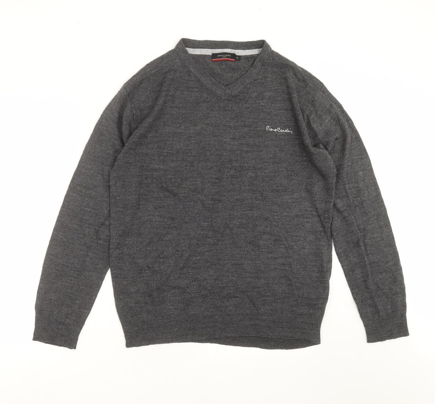 Pierre Cardin Mens Grey  Knit Pullover Jumper Size M