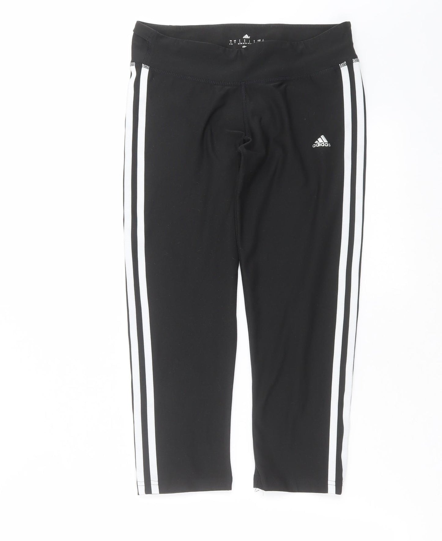 adidas Womens Black   Cropped Leggings Size S L22 in - Climalite