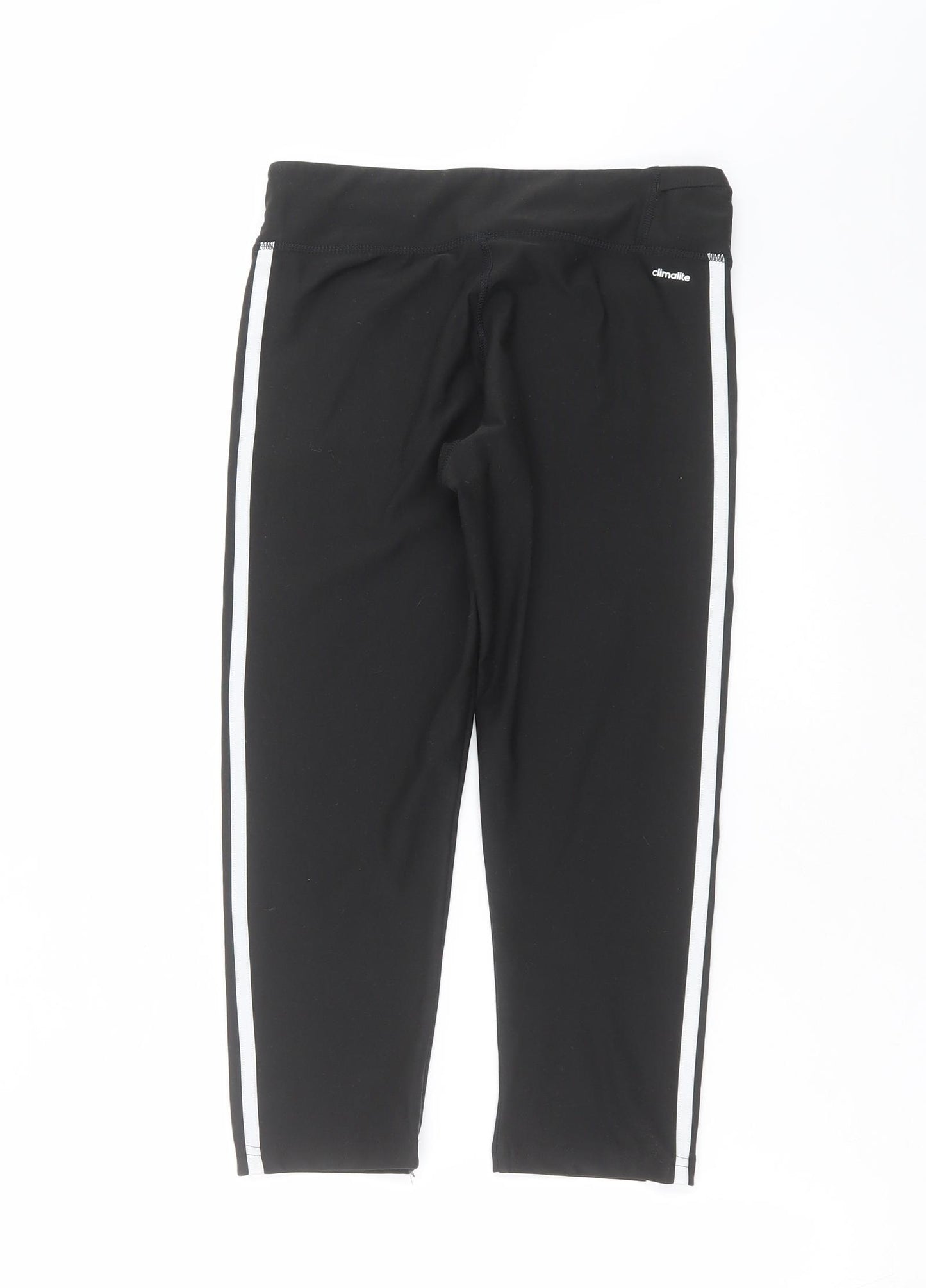 adidas Womens Black   Cropped Leggings Size S L22 in - Climalite