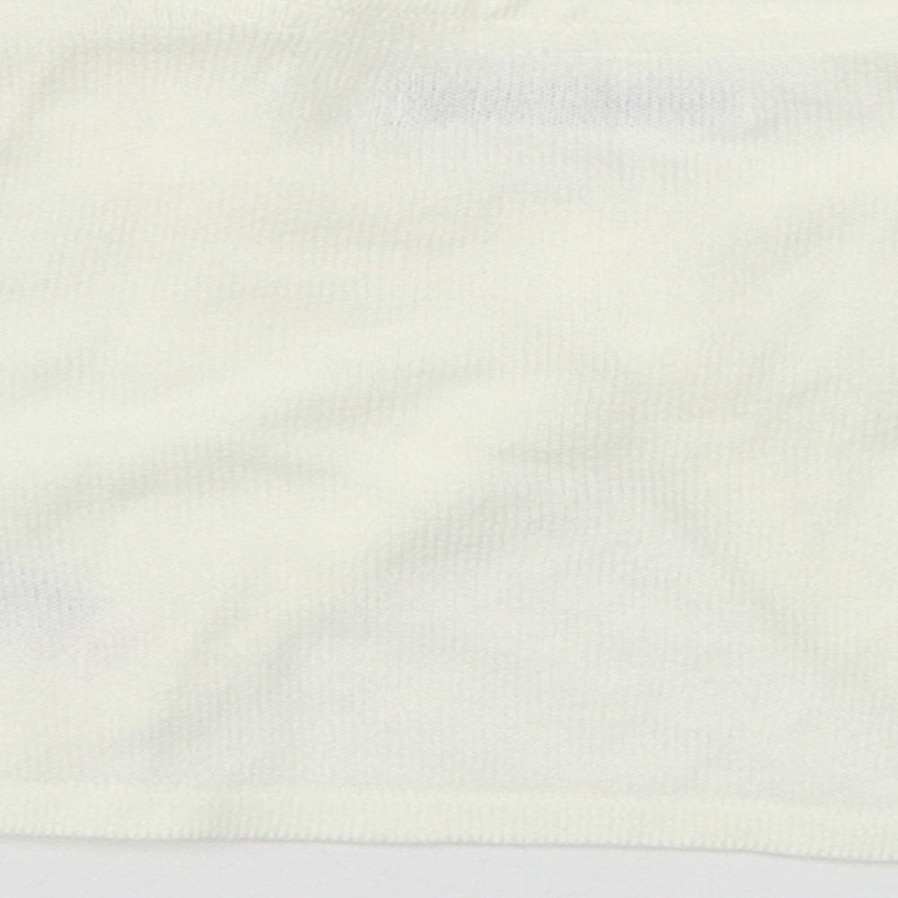 Marks and Spencer Girls White   Cardigan Jumper Size 5-6 Years