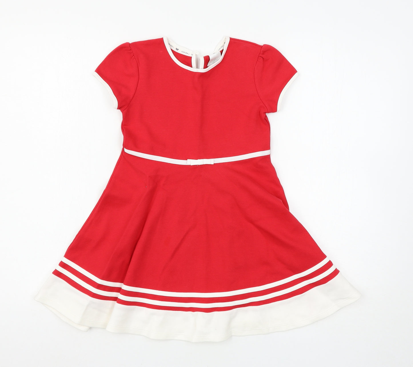 Jasper Conran Girls Red   Skater Dress  Size 5-6 Years