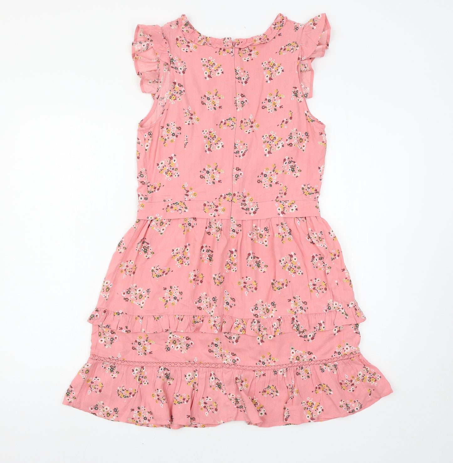 Marks and Spencer Girls Pink Floral  Tank Dress  Size 10-11 Years
