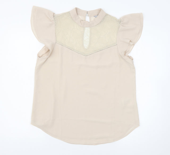 H&M Womens Pink   Basic Blouse Size 12