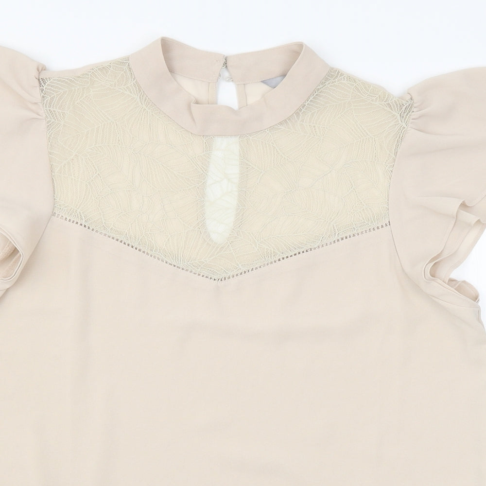 H&M Womens Pink   Basic Blouse Size 12