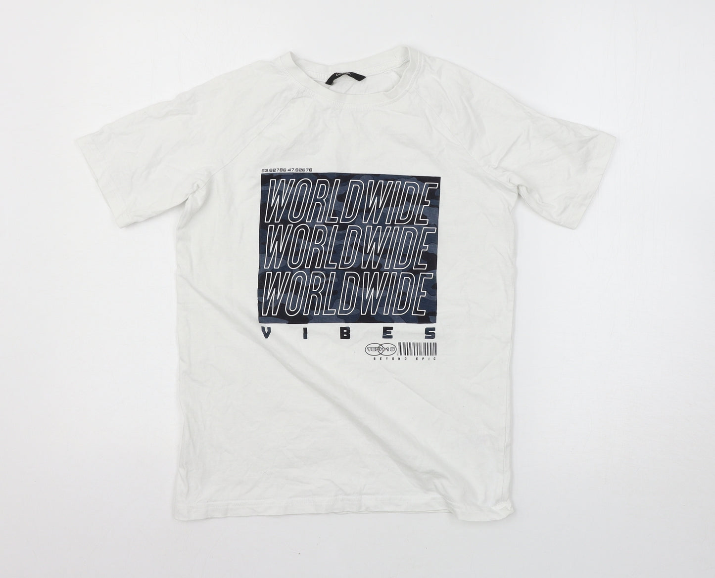 George Boys White   Basic T-Shirt Size 11-12 Years