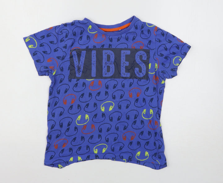 Peacocks Boys Blue   Basic T-Shirt Size 10-11 Years