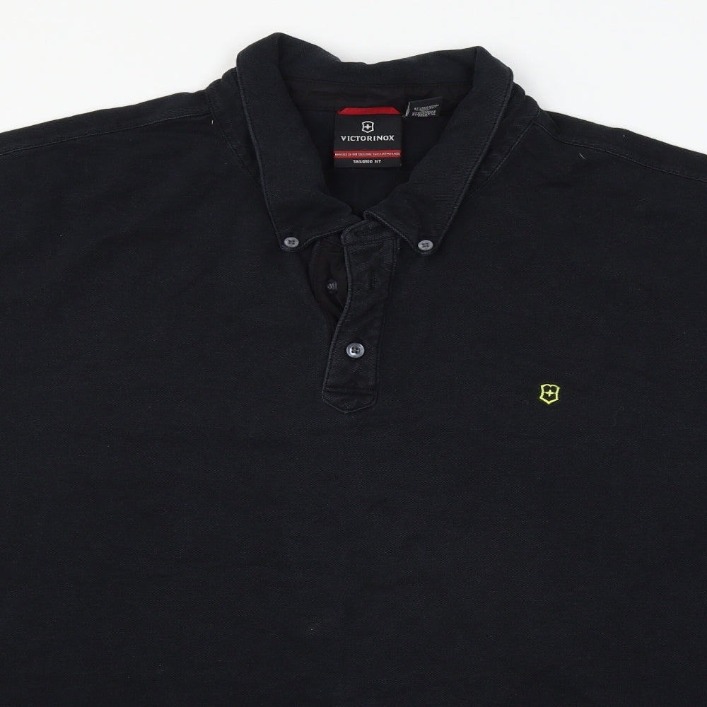 vicorinox Mens Blue    Polo Size 2XL