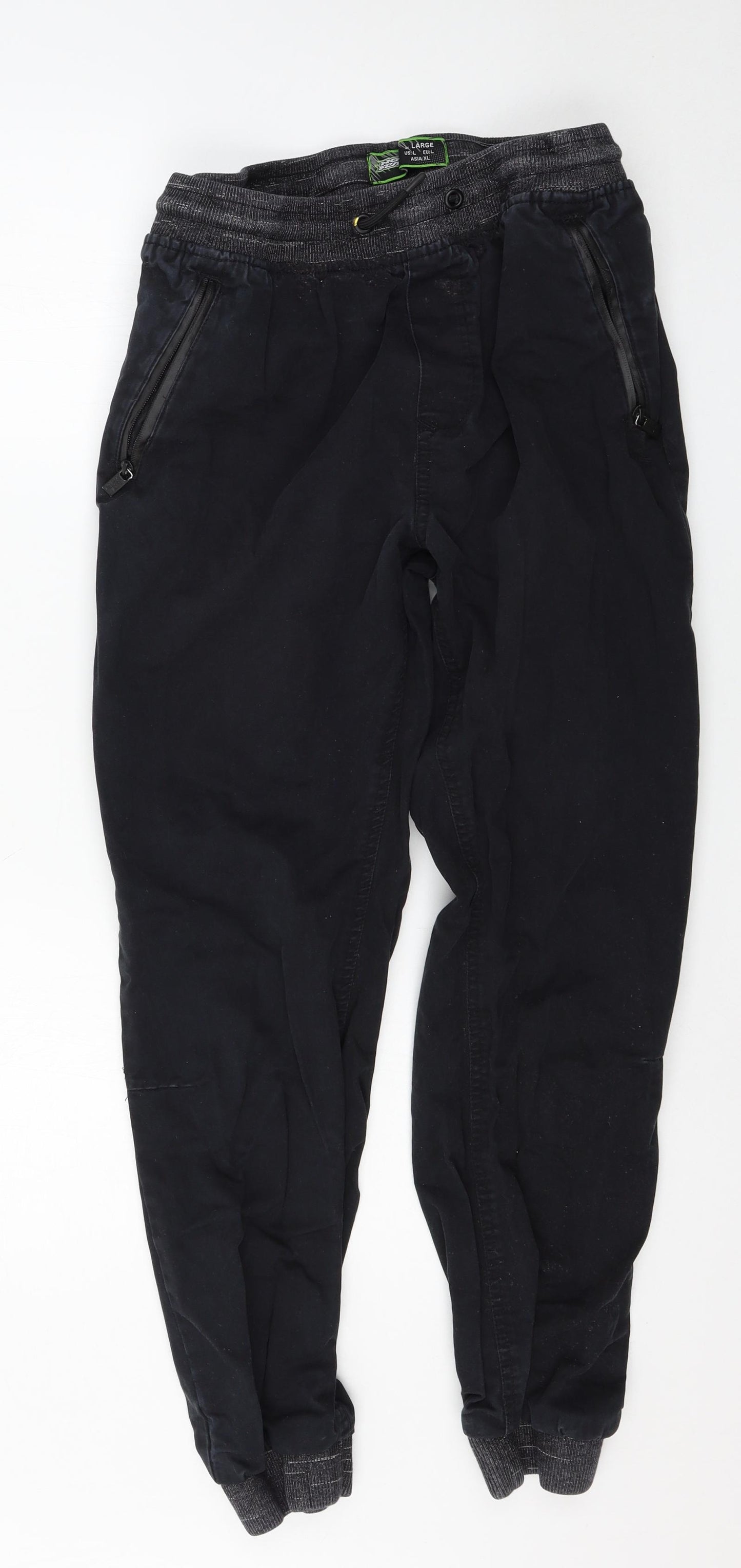 No Fear Mens Black   Jogger Trousers Size L L28 in