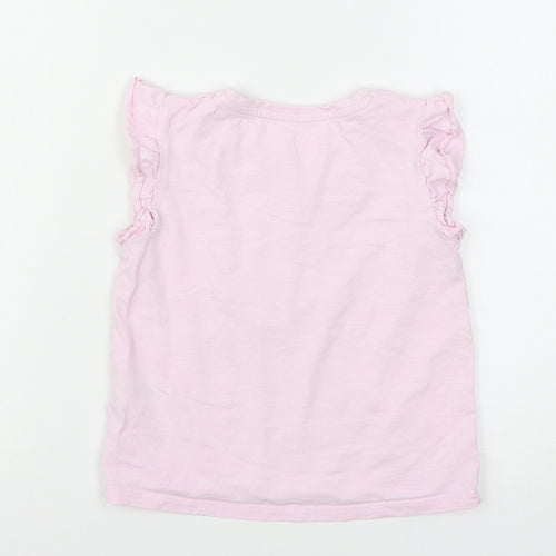 Matalan Girls Pink   Basic T-Shirt Size 5 Years