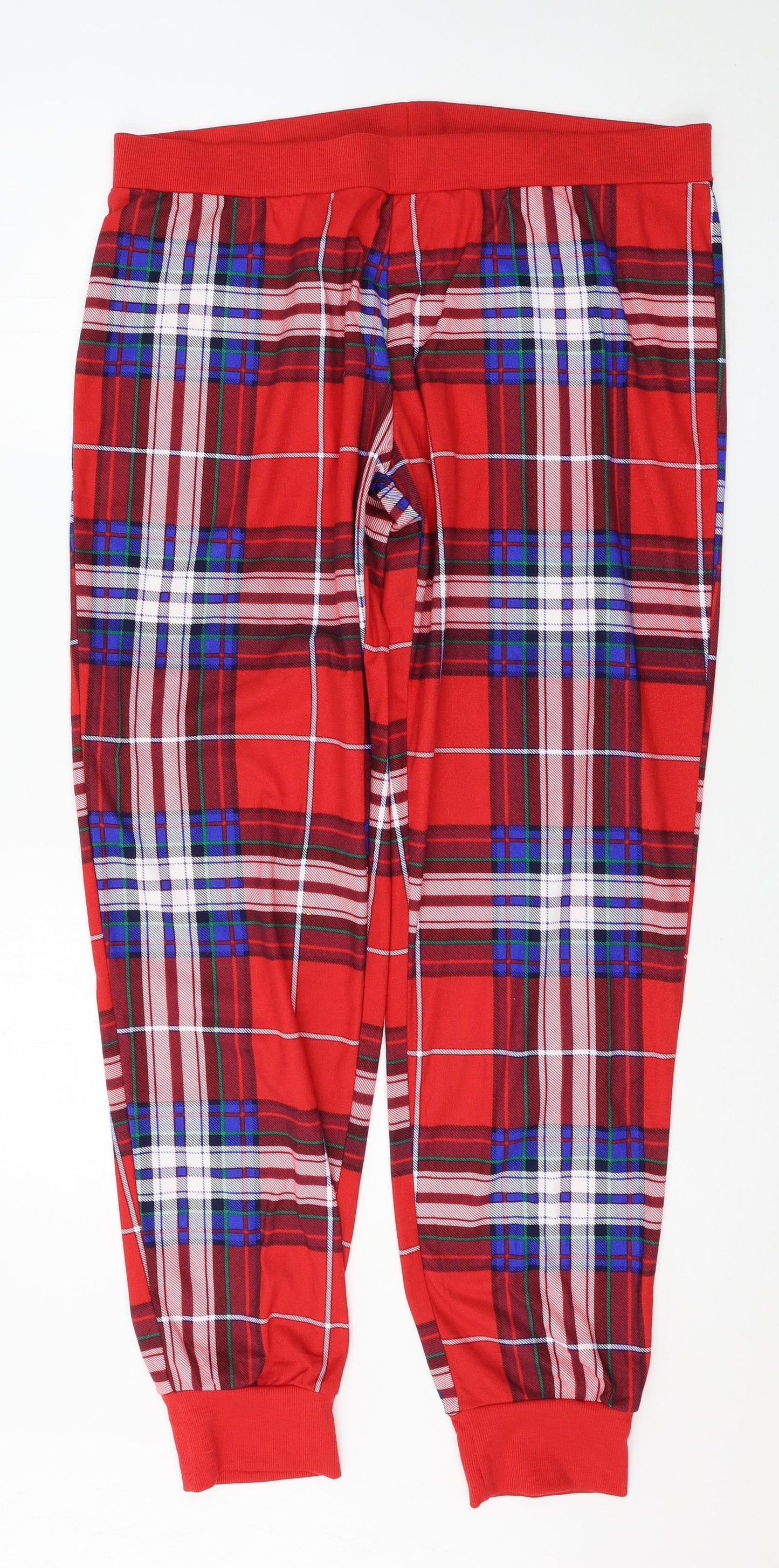 F&F Mens Multicoloured Check   Pyjama Pants Size L