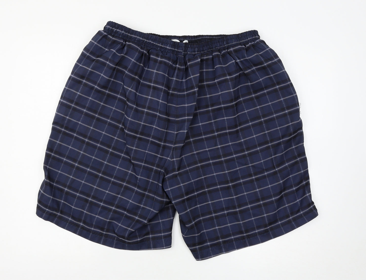 Slazenger Mens Blue Check  Bermuda Shorts Size 4XL