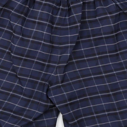 Slazenger Mens Blue Check  Bermuda Shorts Size 4XL