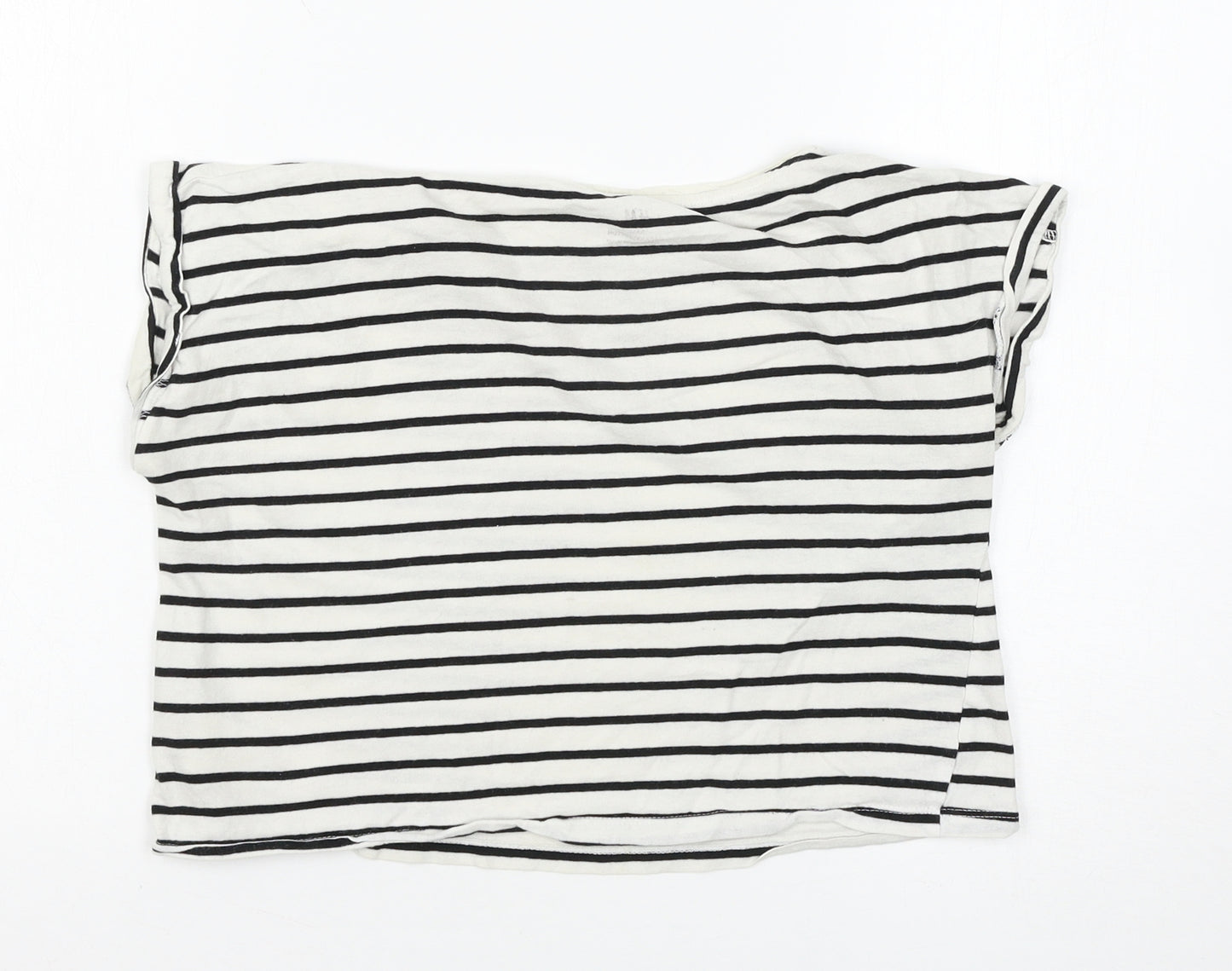 H&M Girls Multicoloured Striped  Basic T-Shirt Size 11-12 Years