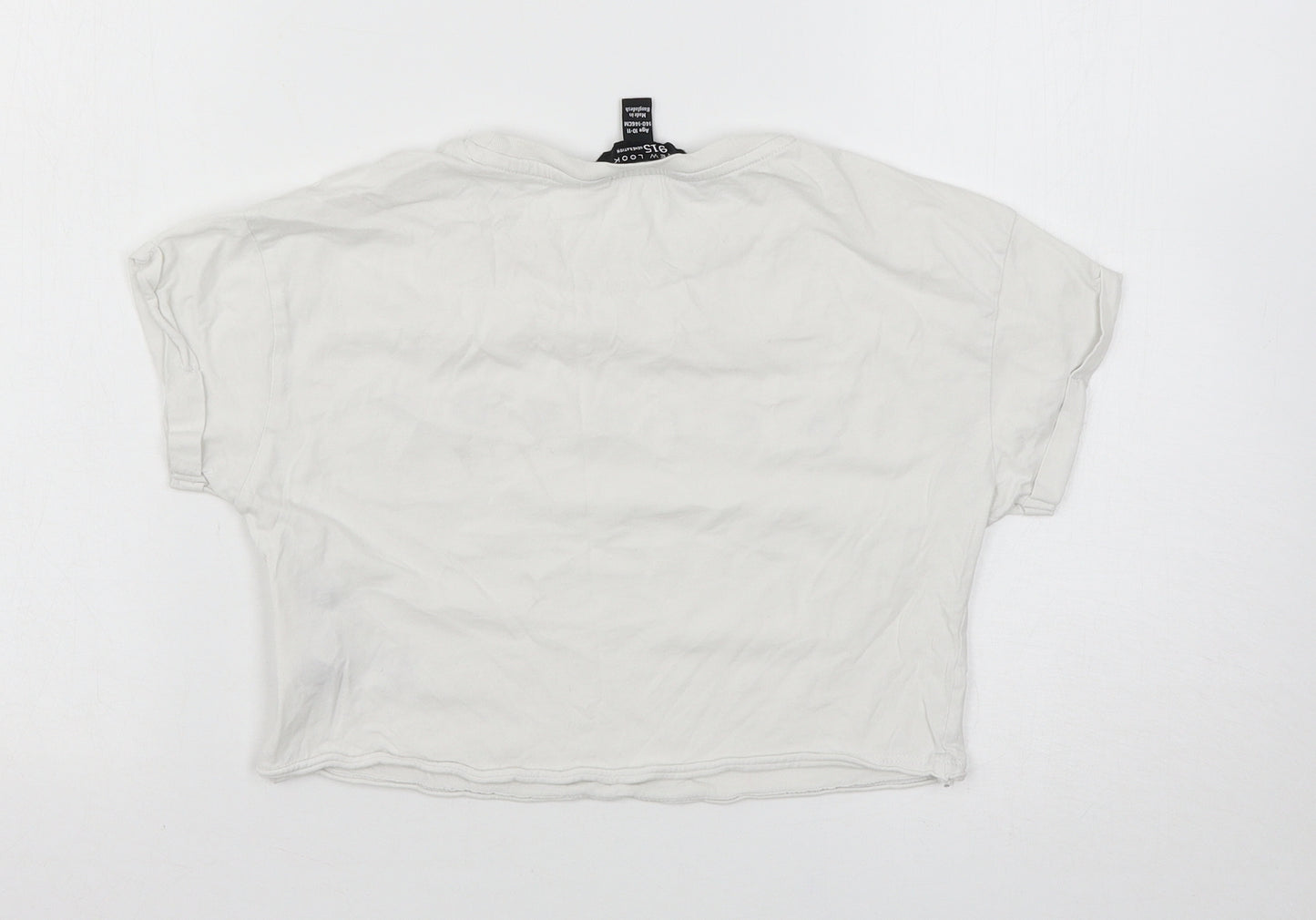 New Look Girls White   Basic T-Shirt Size 10-11 Years  - F.R.I.E.N.D.S