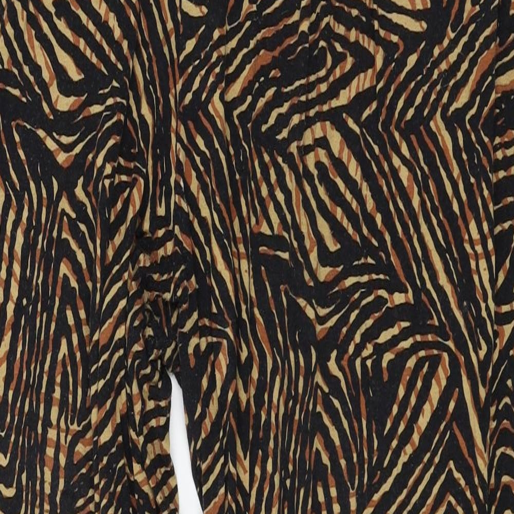 F&F Womens Multicoloured Animal Print  Trousers  Size 16 L28 in
