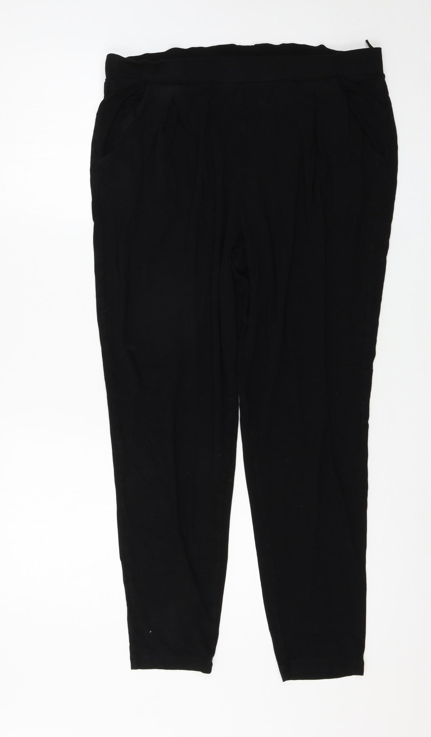 Nutmeg Womens Black   Jogger Trousers Size 16 L26 in