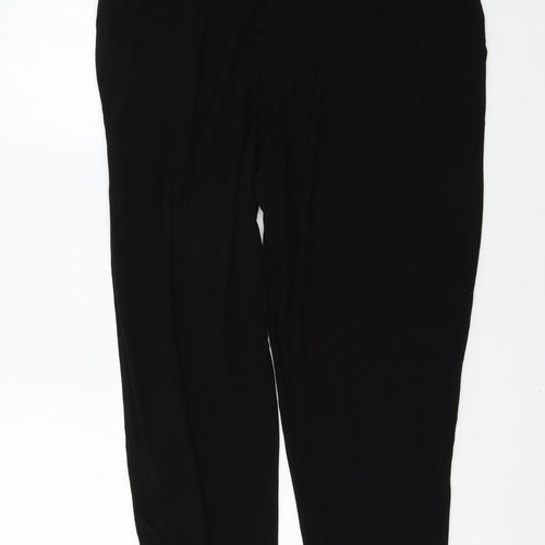 Nutmeg Womens Black   Jogger Trousers Size 16 L26 in